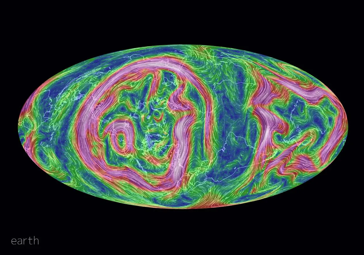 Feb 6, 2014. The project is a visualization of global weather conditions forecast by supercomputers updated every three hours, with ocean surface current estimates updated every five days. Source: earth.nullschool.net