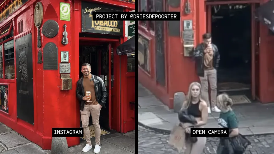 Dries Depoorter’s video project shows the power of urban surveillance.