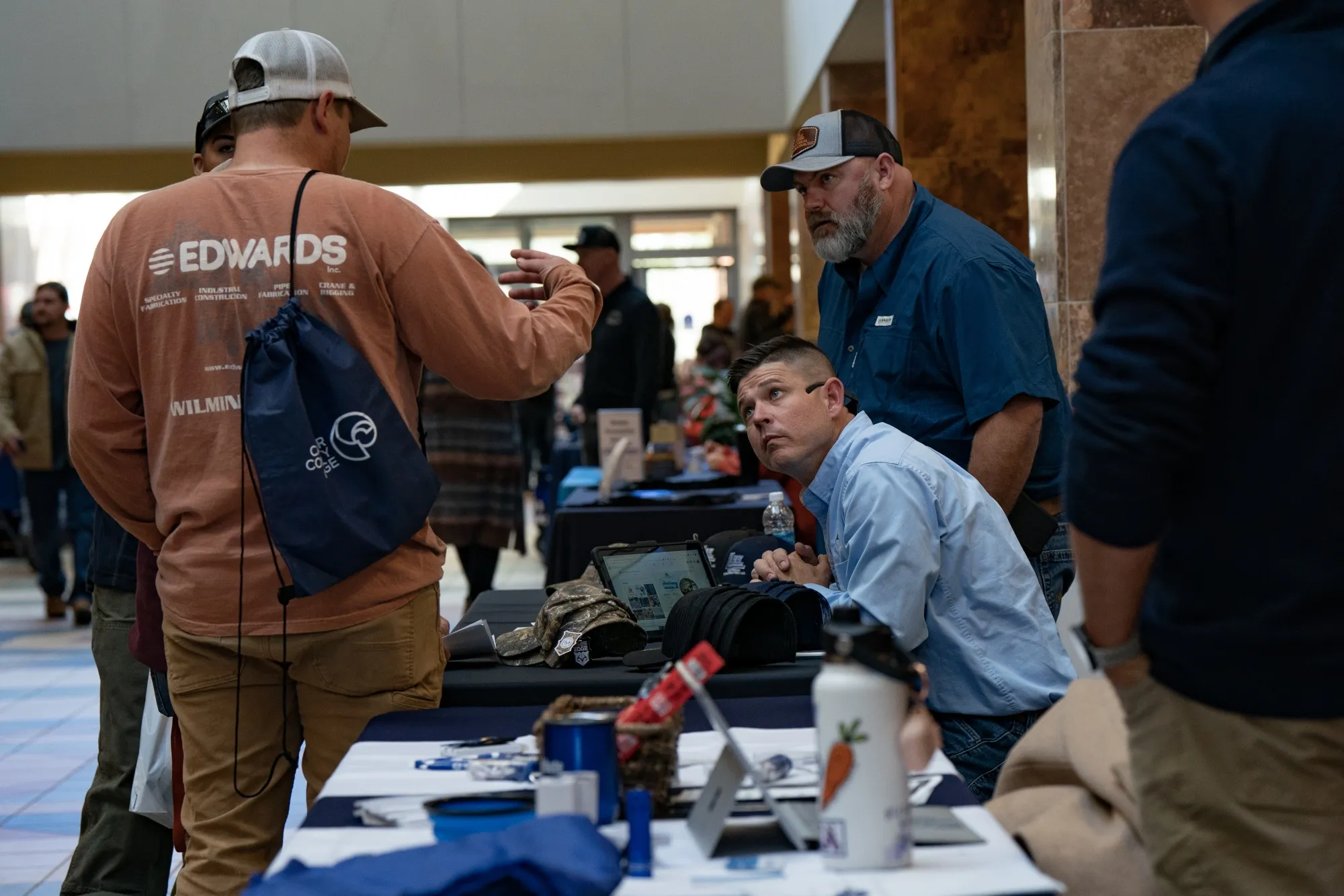 A jobs fair in Wilmington, North Carolina.