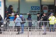 Vaccination Centers As U.K. Raises Covid Alert Level