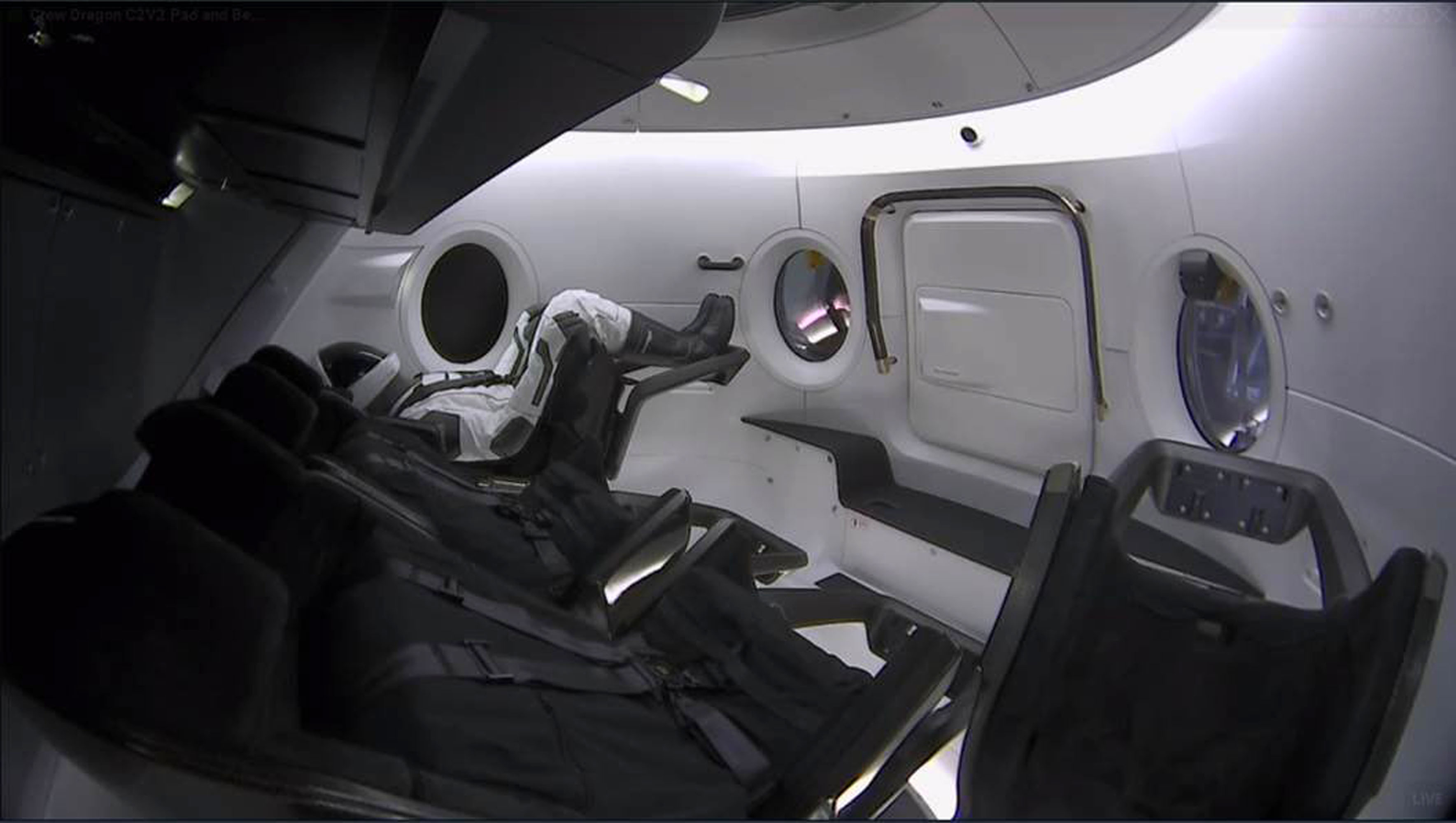The Crew Dragon cockpit