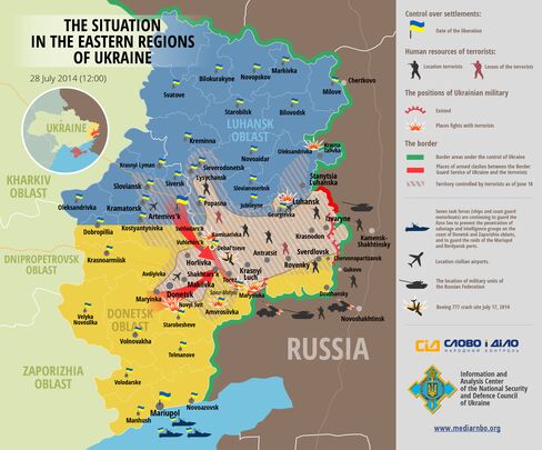 Situation in Eastern Regions of Ukraine -- July 28, 2014