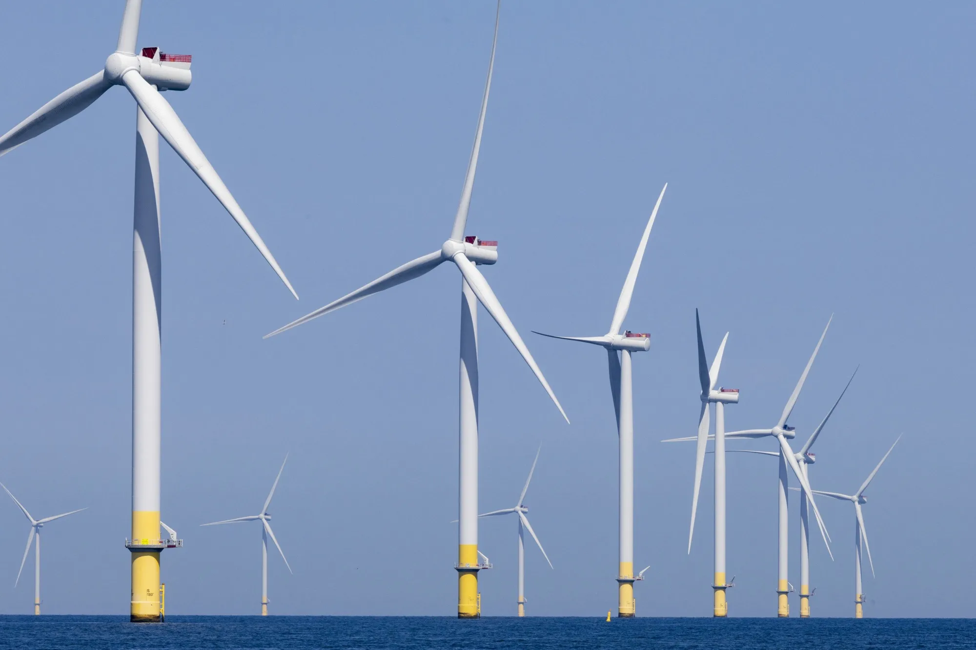 An offshore wind farm.