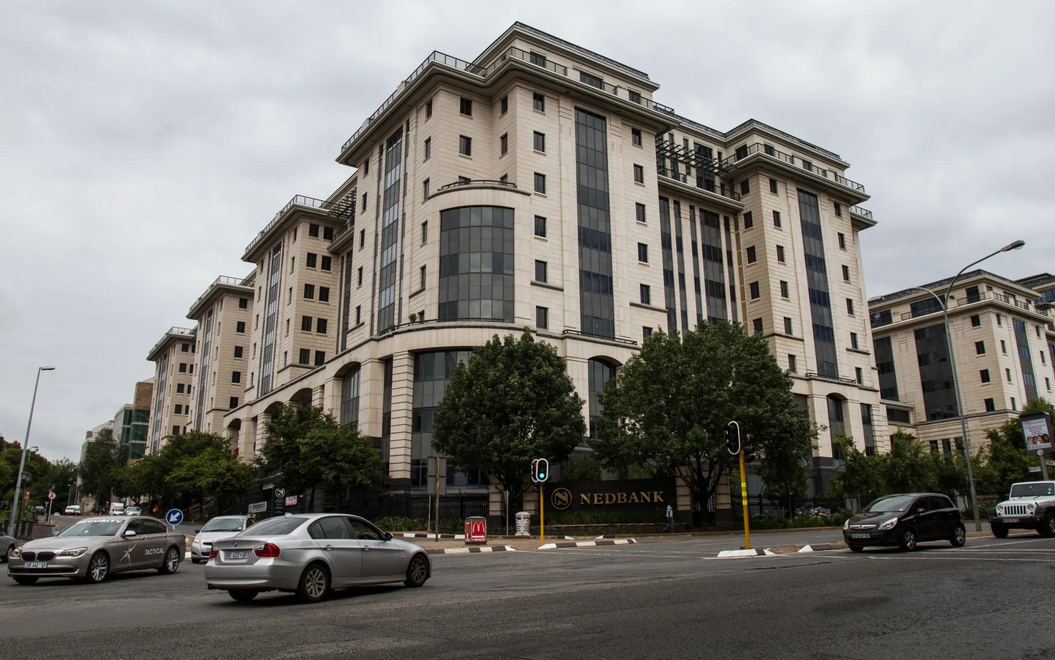 The headquarters of Nedbank Group Ltd. banking group in Johannesburg, South Africa.