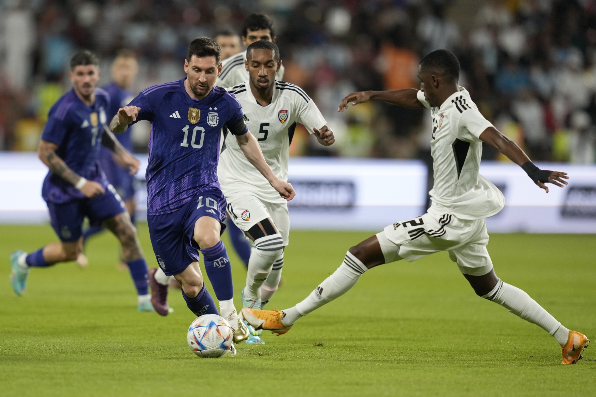 Messi Scores as Argentina Routs UAE 5-0 in World Cup Warmup