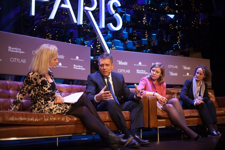 Mary Louise Kelly of the Atlantic talks to Thomas Vonier, president of the American Institute of Architects; Severine Wernert, part of the European Commission’s Security Union; and Colombe Brossel, deputy mayor of security, prevention, popular areas, and integration, Paris.