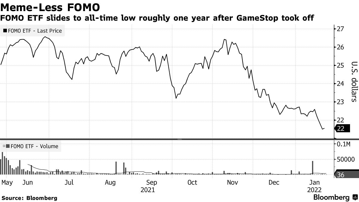 ミーム株熱狂に乗じたかったＥＴＦ、今や運用者も「眠たくなる」戦略 - Bloomberg