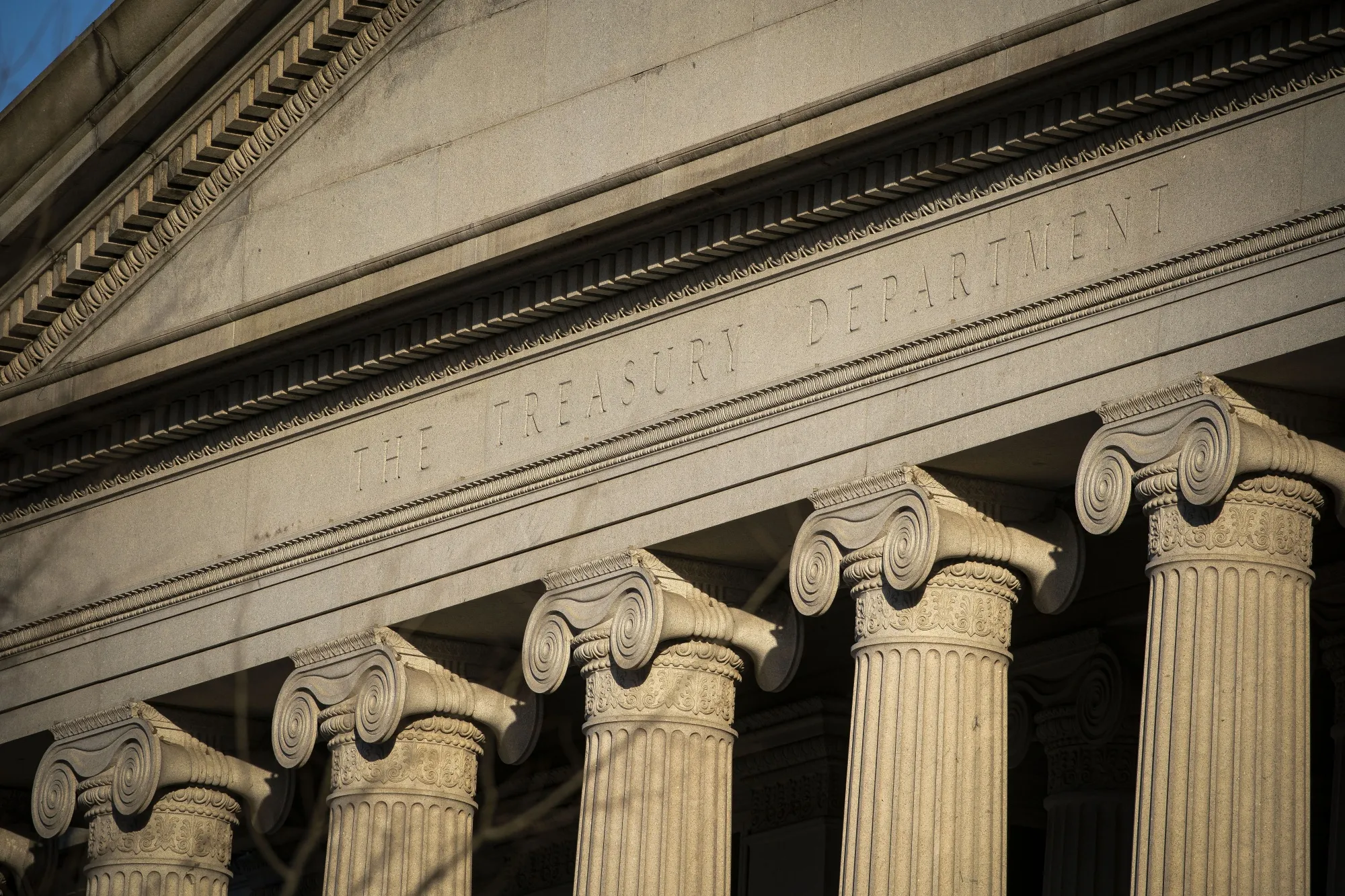 The U.S. Treasury building in Washington, D.C.