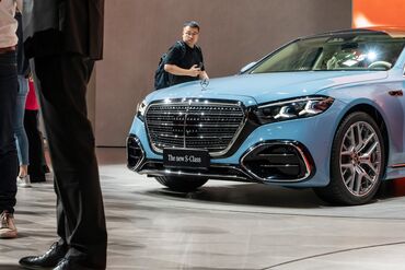 The Mercedes-Benz S-class luxury vehicle at the 2025 Beijing Auto Show