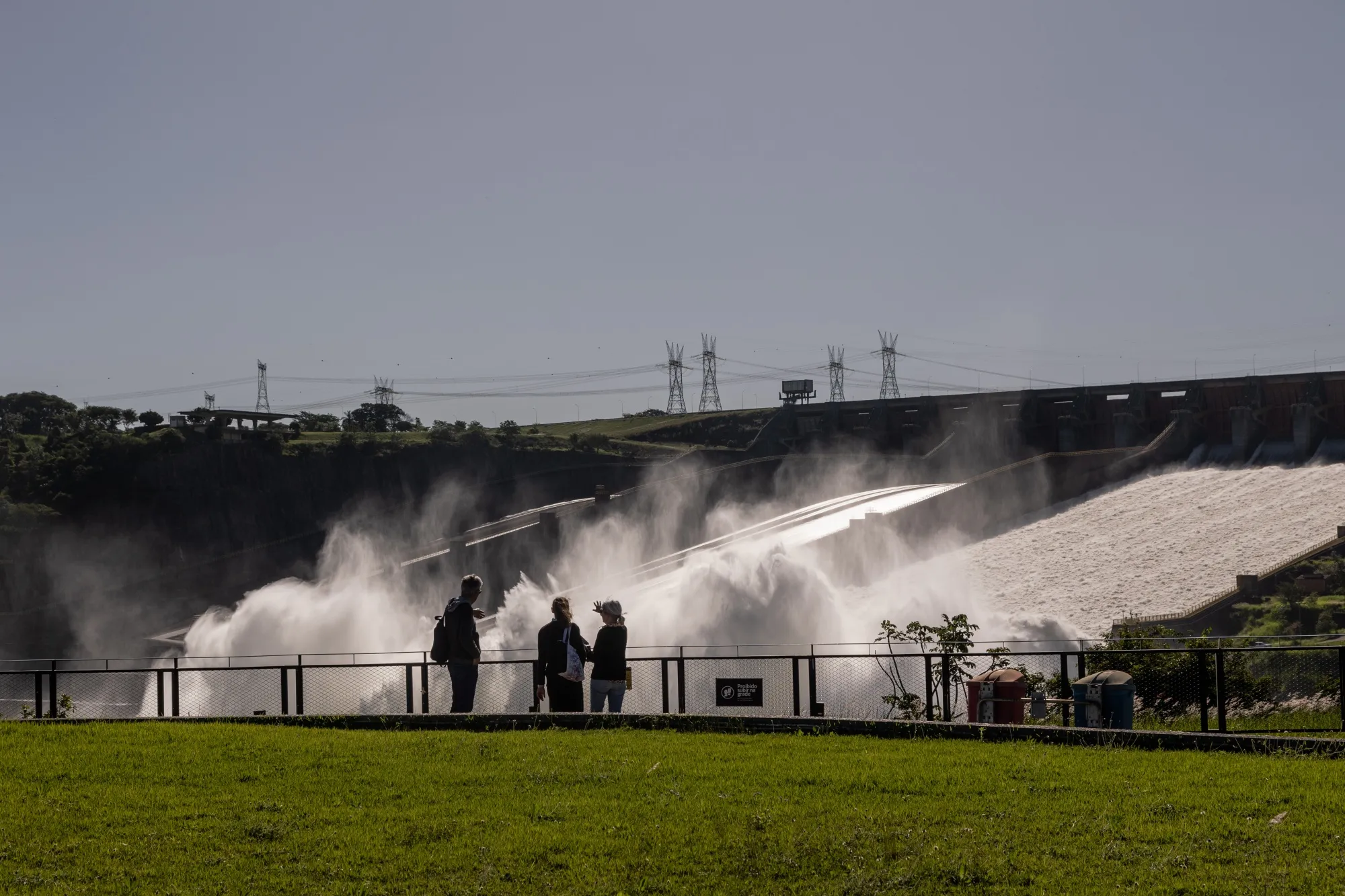 The Itaipu hydroelectric dam in Foz do Iguacu.