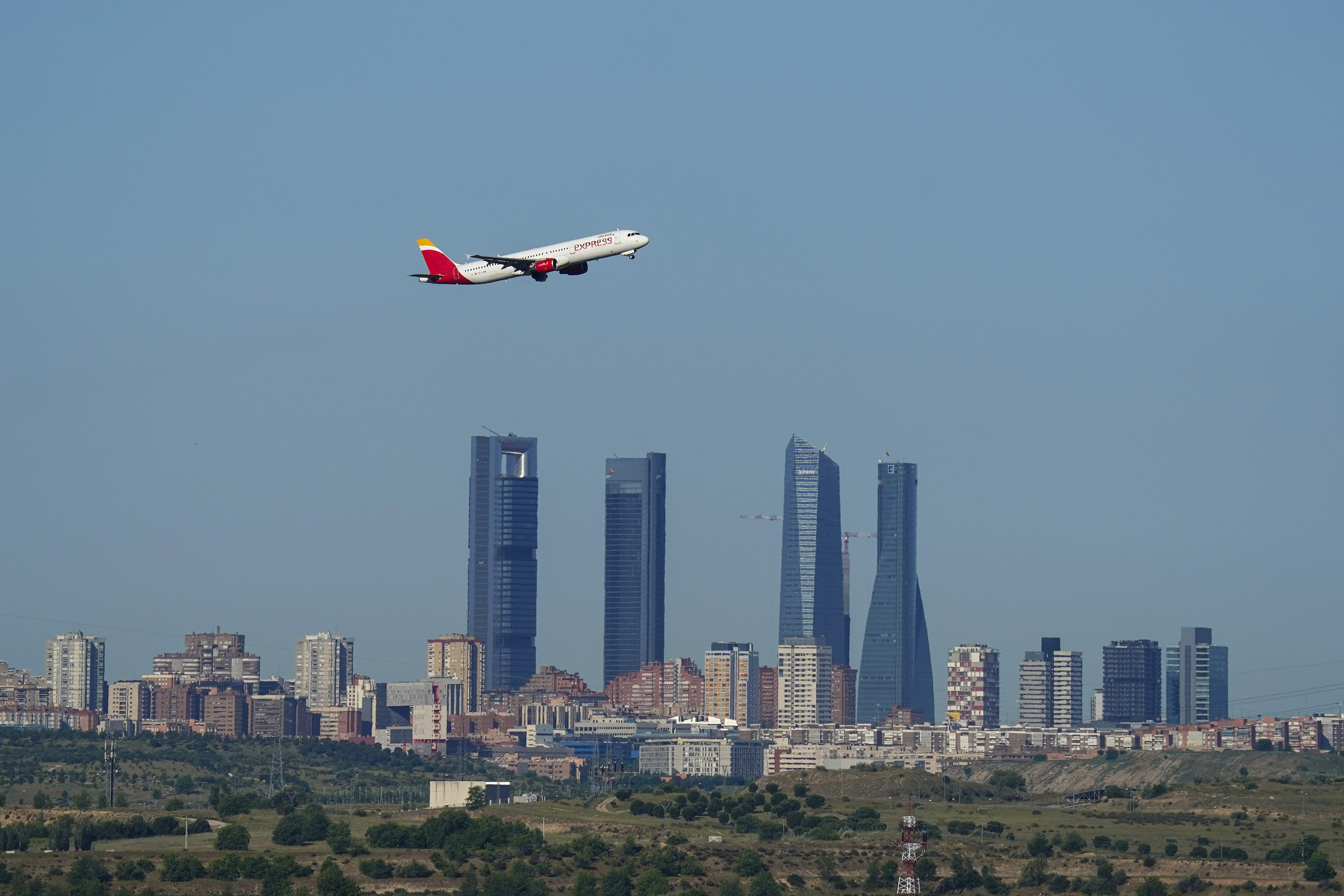 A passenger aircraft&nbsp;takes off from Madrid Barajas airport in Madrid.