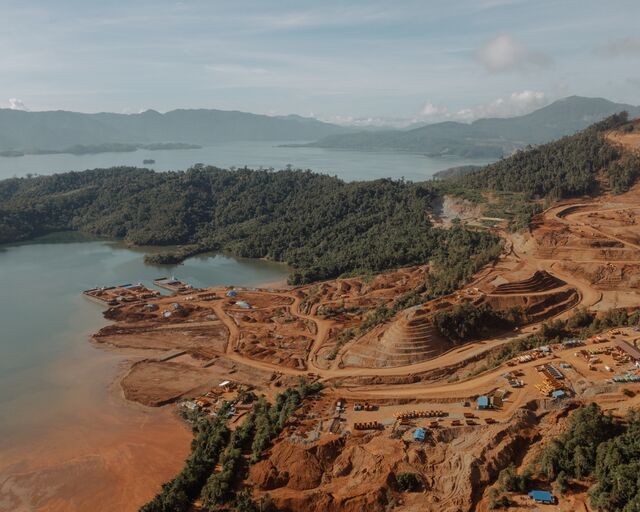 A nickel mine in Sulawesi.