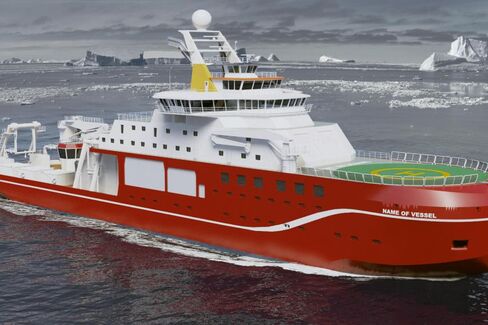 A rendering of the vessel from National Environment Research Council.