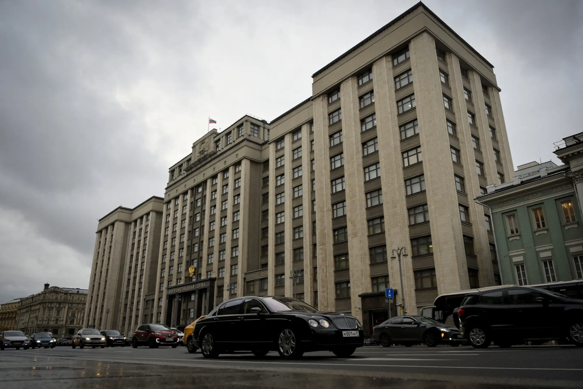 The State Duma building in Moscow.&nbsp;