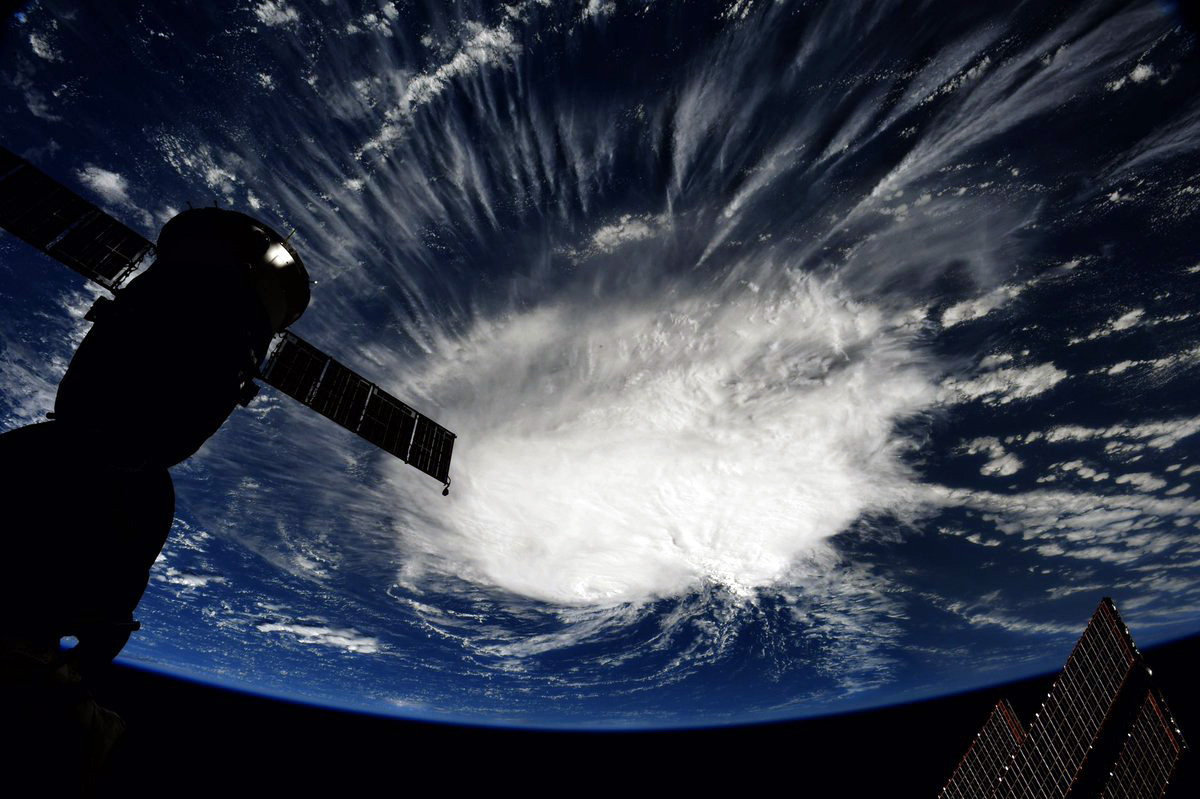 Tropical Storm Florence seen from the International Space Station