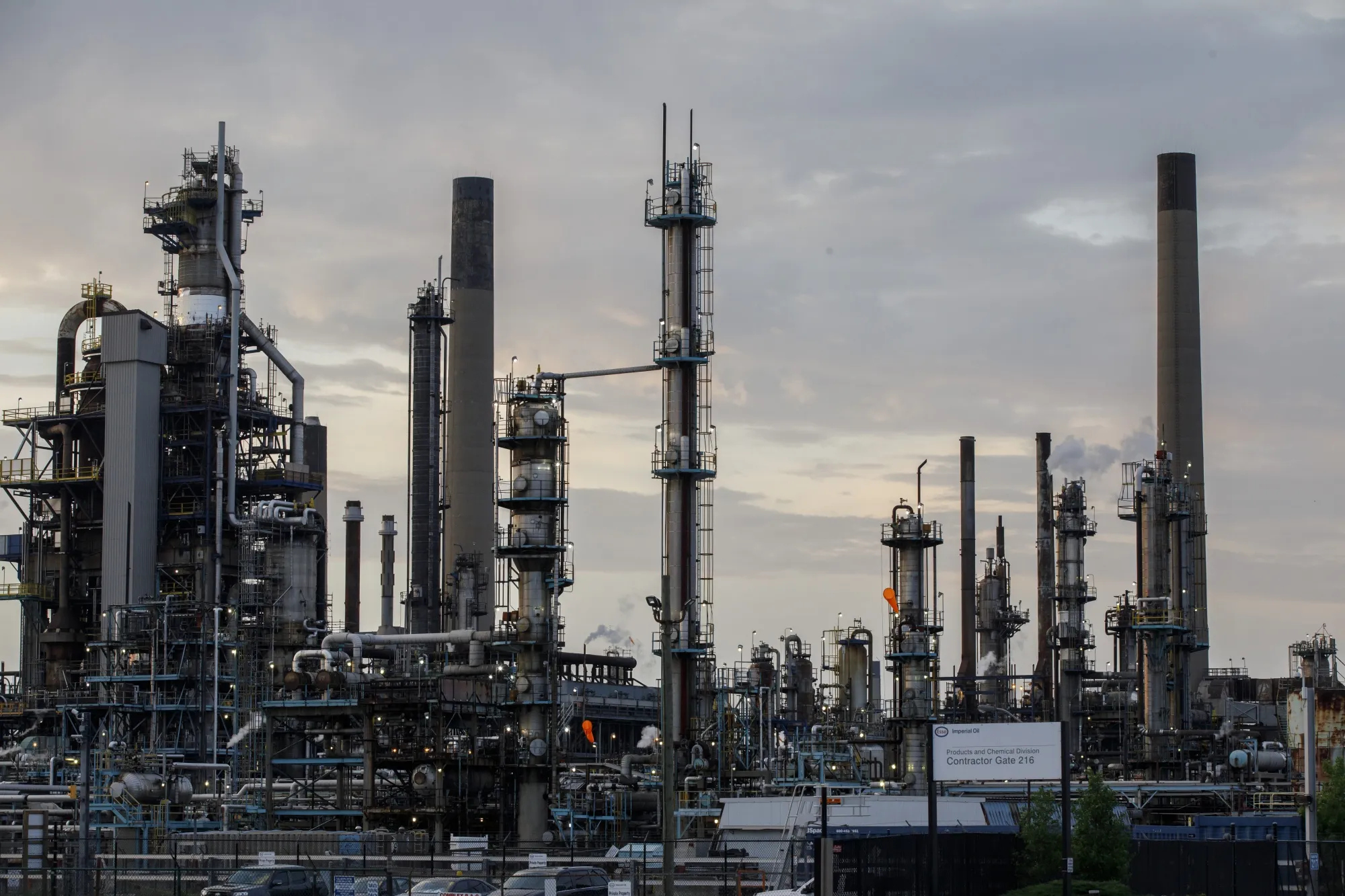 An Imperial Oil Ltd. refinery near the Enbridge Line 5 pipeline in Sarnia, Ontario, Canada.