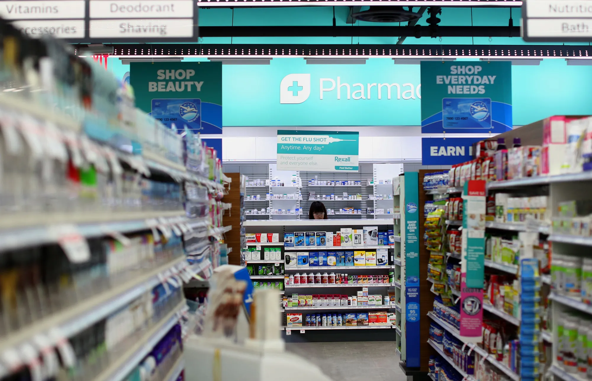 An employee works in the pharmacy drugstore&nbsp;in Toronto, Ontario, Canada.&nbsp;
