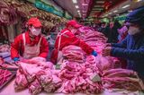 Pork Markets In Beijing As China's Covid Surge Hits Meatpackers With Slaughter Rates Down