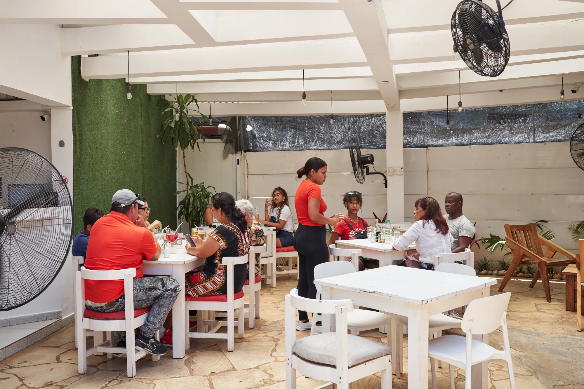 Customers at a Juanky’s Pan fast-food restaurant in Havana.