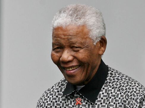 Former South African President Nelson Mandela