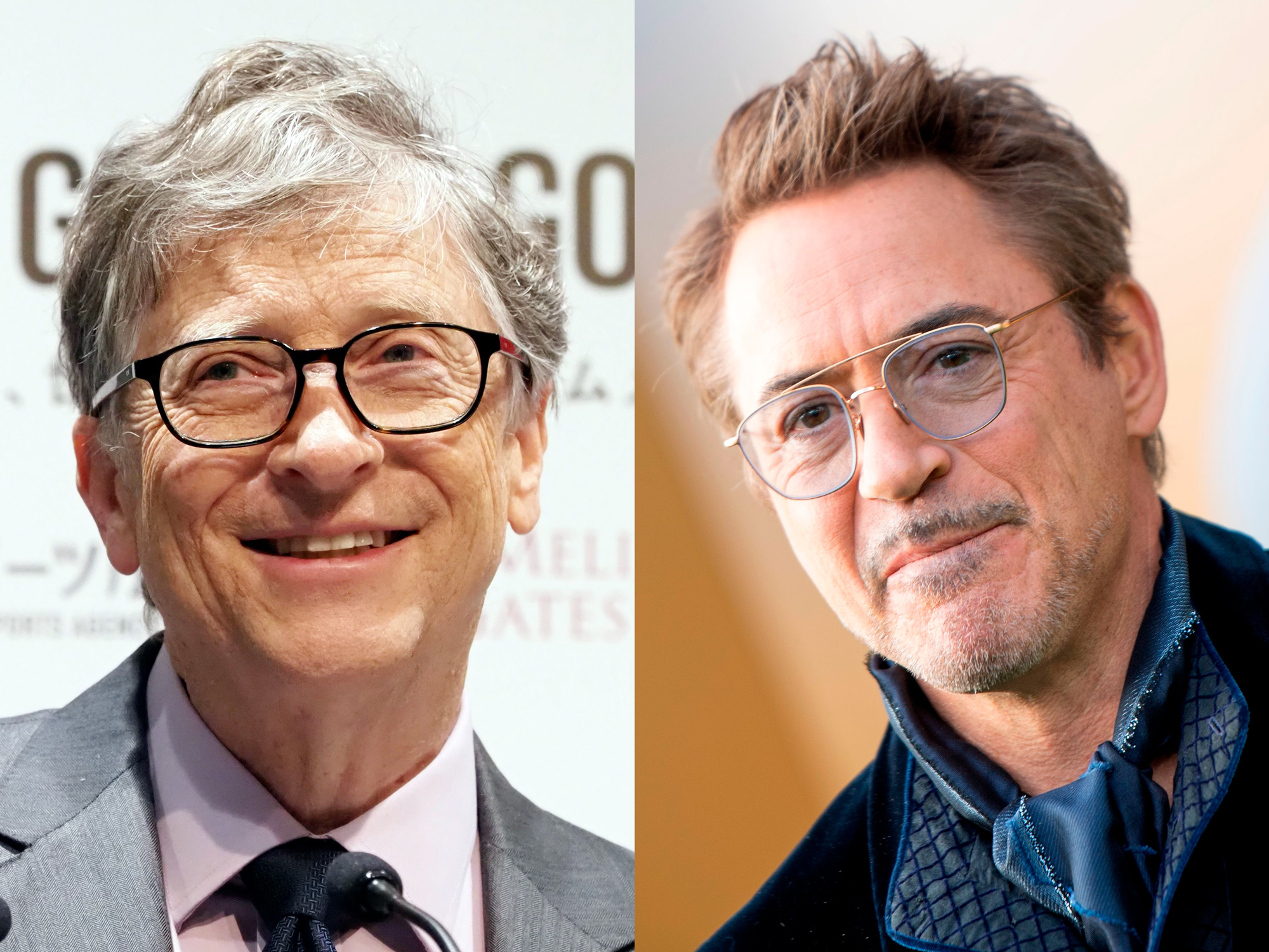Bill Gates, left, and&nbsp;Robert Downey Jr.