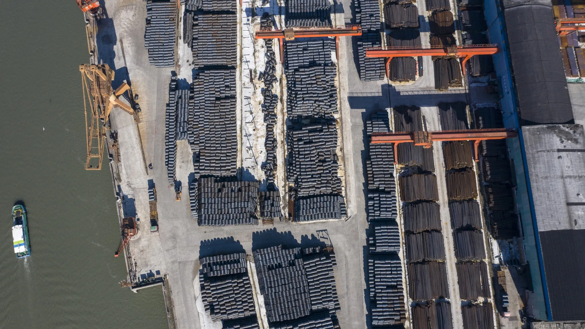 Shanghai Steel Yard as Chinese Metals Markets Look Past Virus to Stimulus