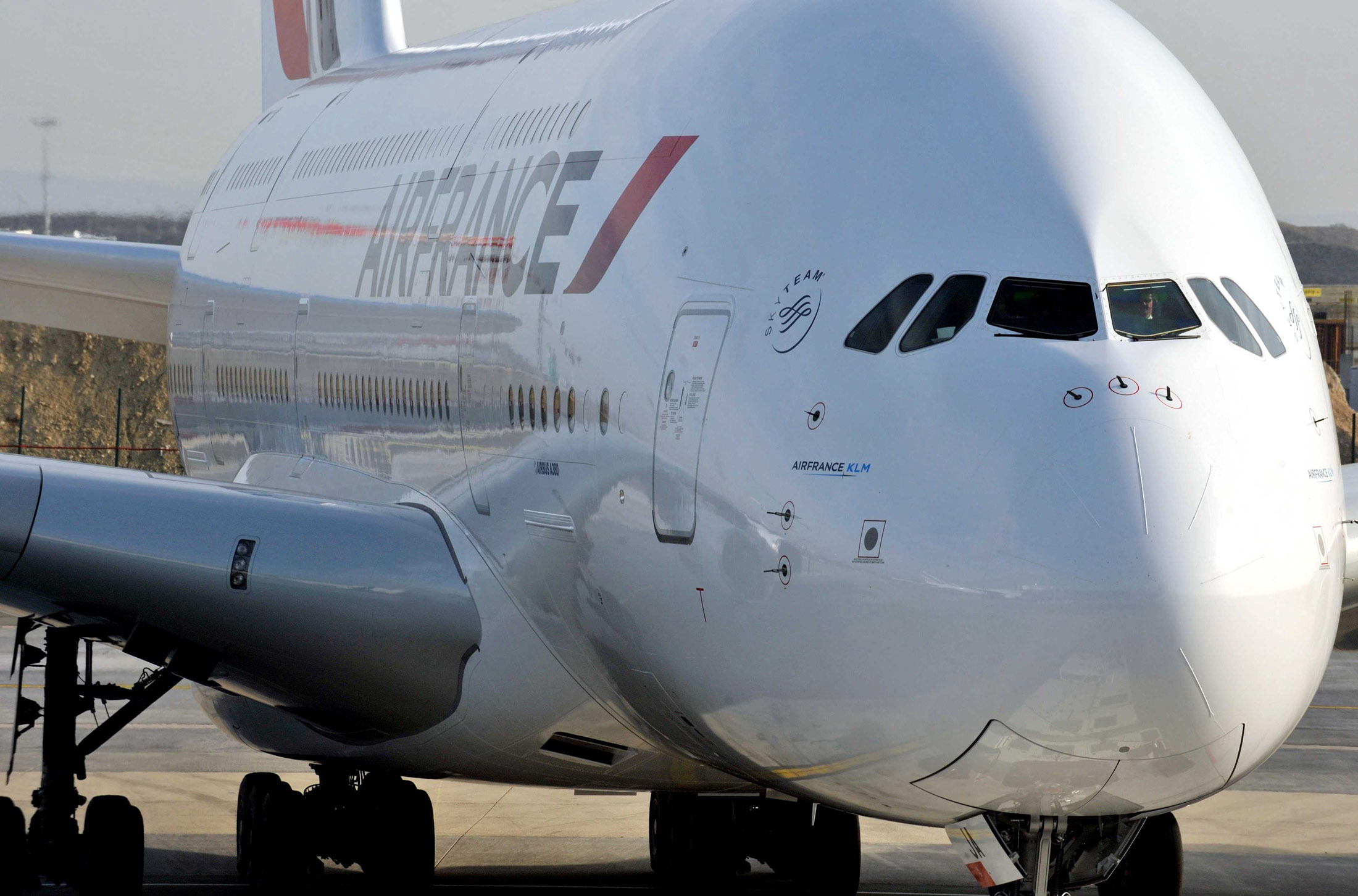 File photo of an Air France Airbus A380.
