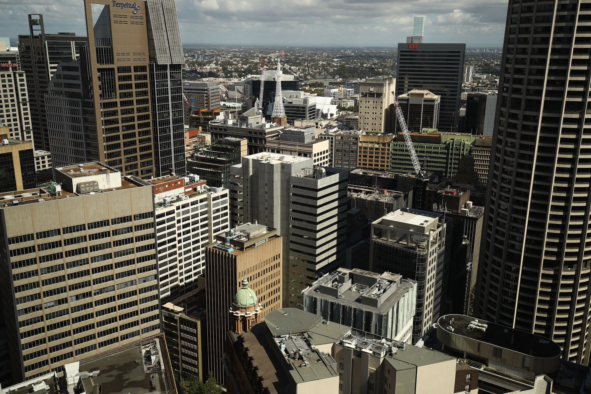 Images Of Commuters, Retail And The Sydney Skyline