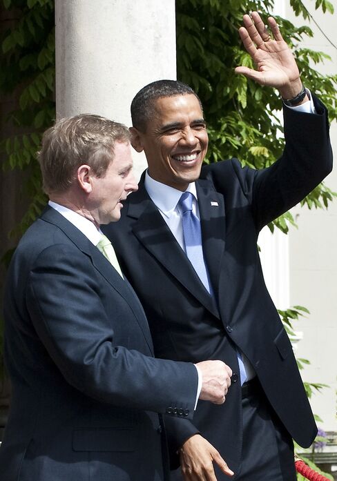 Enda Kenny and Barack Obama