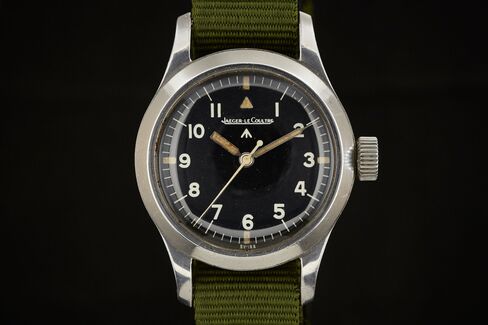 The Mark XI pilot's watch, made by Jaeger-LeCoultre.
