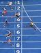 Jamaica's Usain Bolt crosses the finish line to win the Men's 200m Final during the athletics event at the Rio 2016 Olympic Games at the Olympic Stadium in Rio de Janeiro on August 18, 2016. / AFP / Antonin THUILLIER (Photo credit should read ANTONIN THUILLIER/AFP/Getty Images)