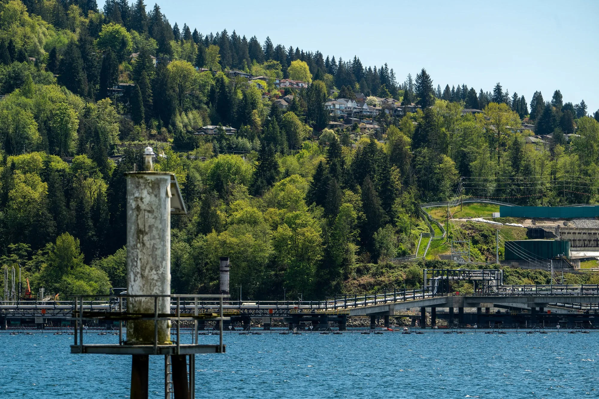 The Westridge Marine Terminal at the end point of the Trans Mountain pipeline&nbsp;in Burnaby, Briti, Canada.