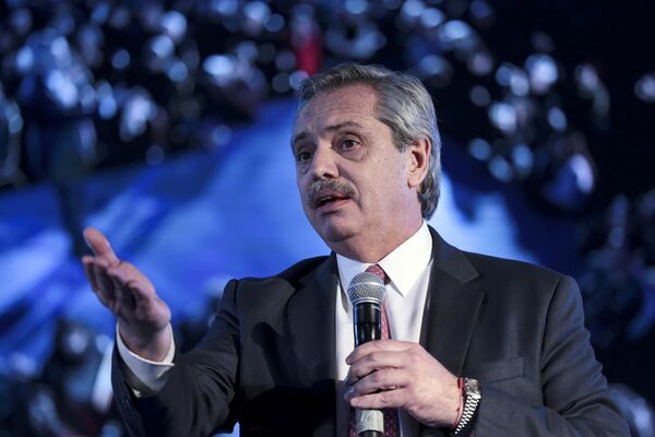 Presidential Candidate Alberto Fernandez Holds Campaign Event