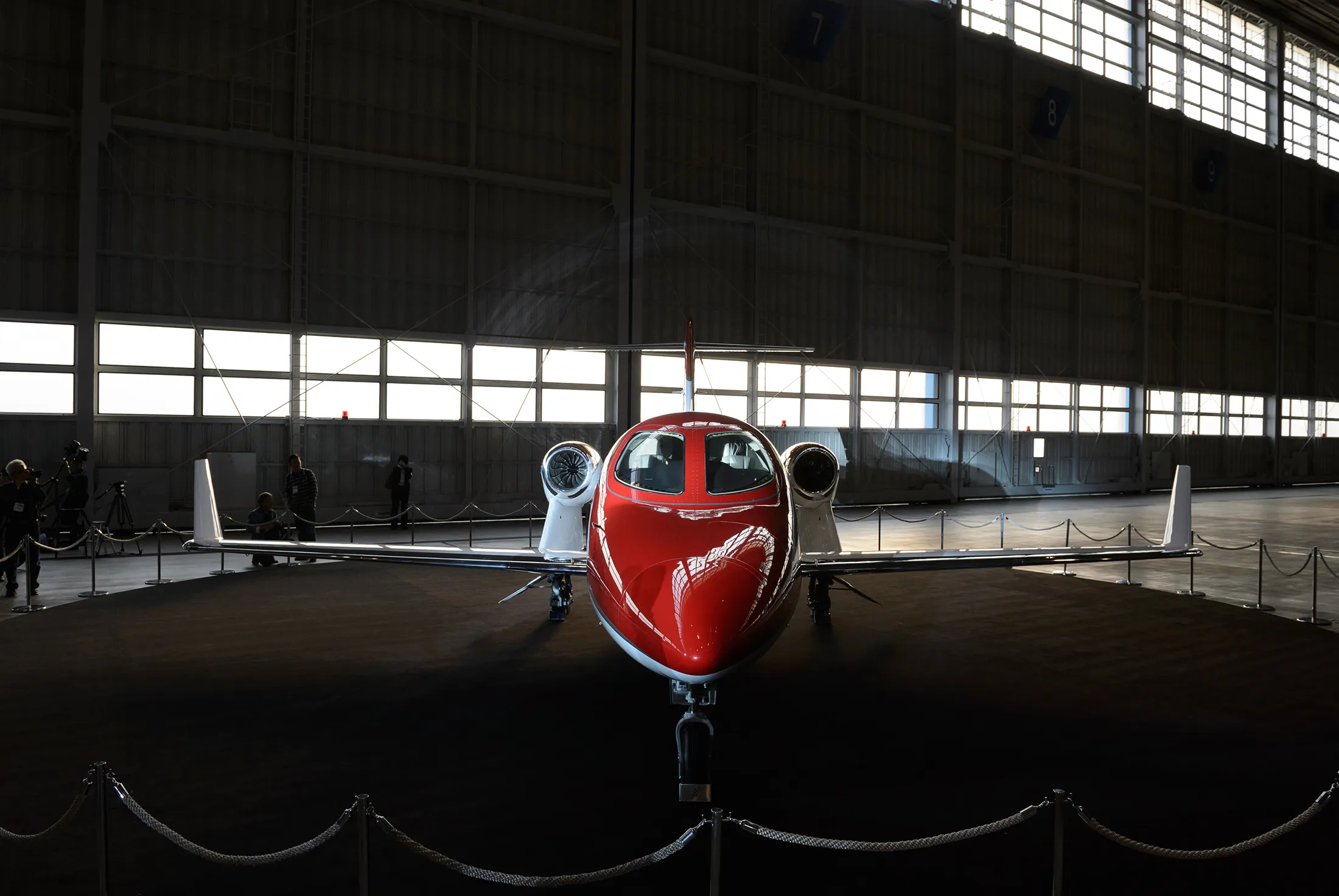 A Honda Motor Co. HondaJet aircraft.

