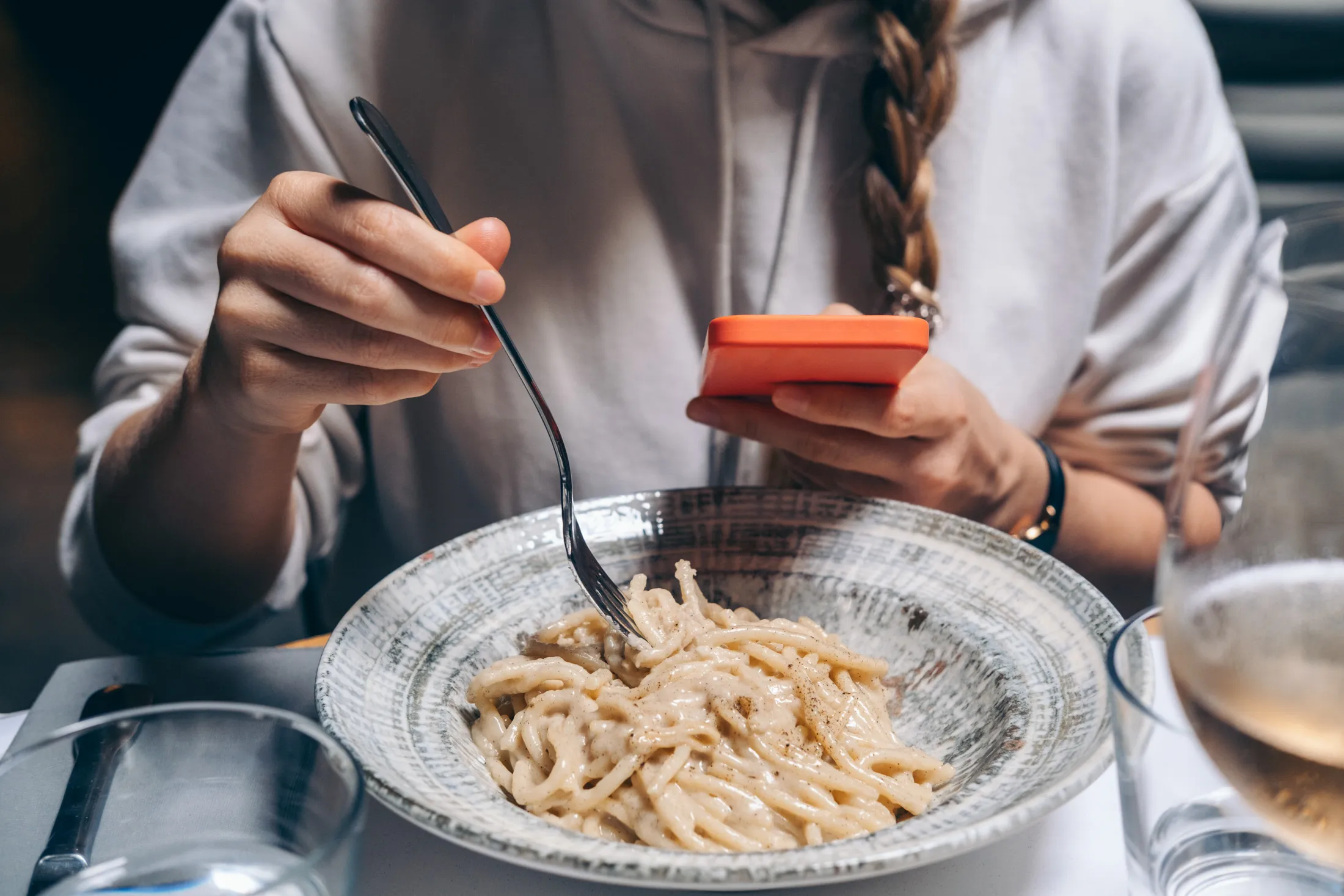 Social media staple cacio e pepe.