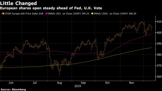 European Shares Open Little Changed Ahead of Fed, U.K. Vote