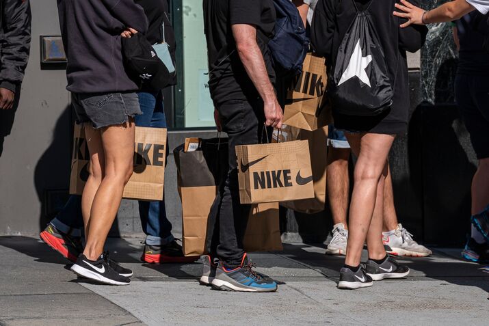 A Nike Store As Earnings Figures Released