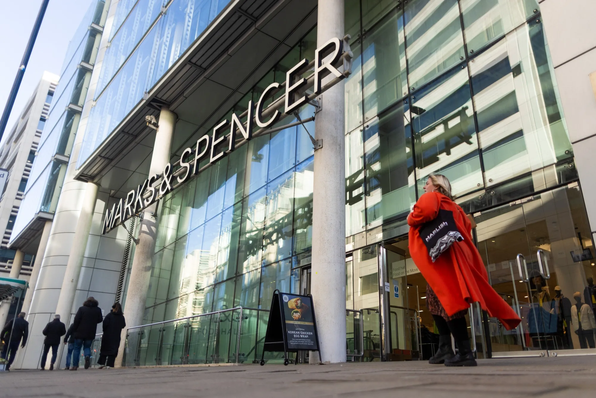 A Marks &amp; Spencer store in London.