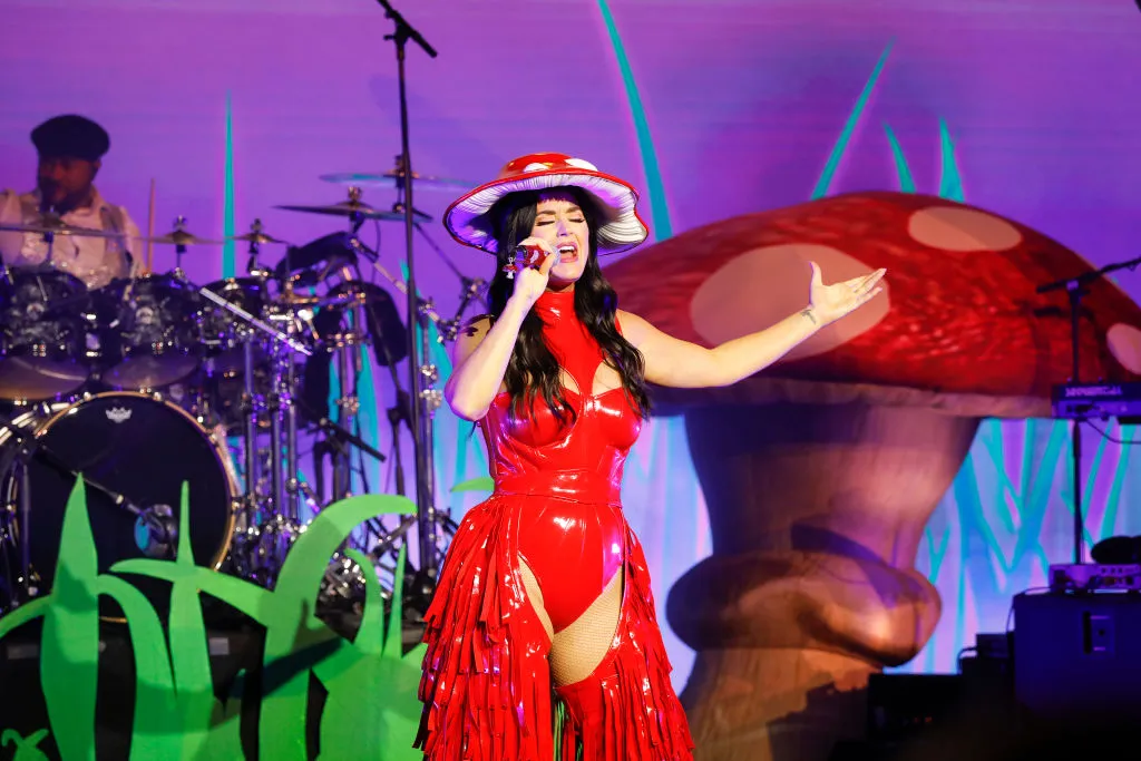Katy Perry performing at the Norwegian party in&nbsp;Reykjavik. Any sea shanties on the playlist?