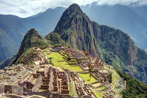 A view of Machu Picchu.