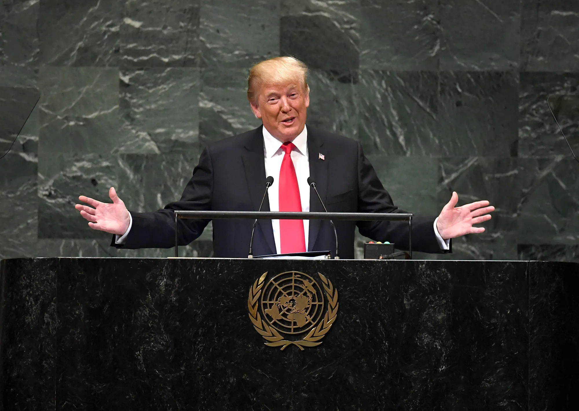 Making UN speeches great again.