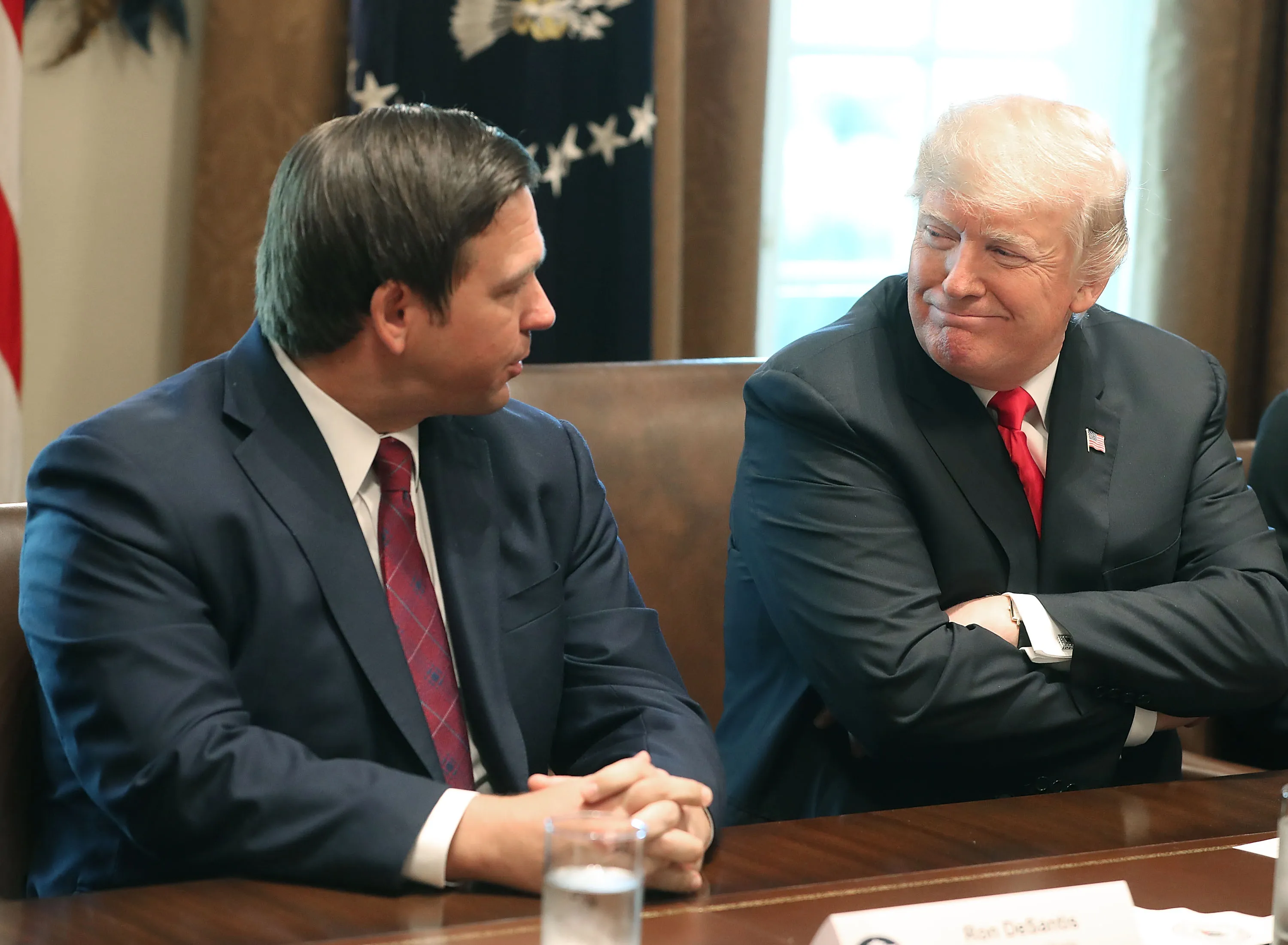 Ron DeSantis and Donald Trump