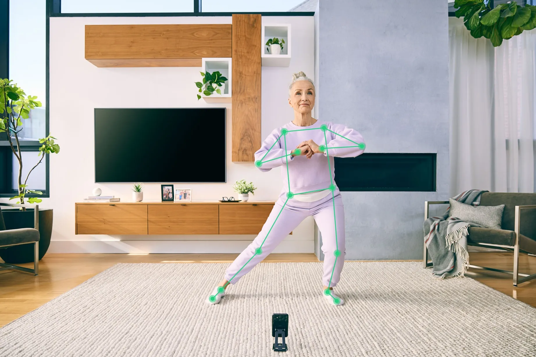 The Hinge Health AI-powered motion-tracking software.
