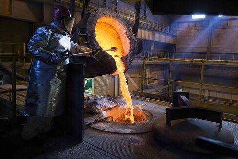 Copper, Gold And Silver Bullion Manufacture At KGHM Polska Miedz SA Smelting Plant