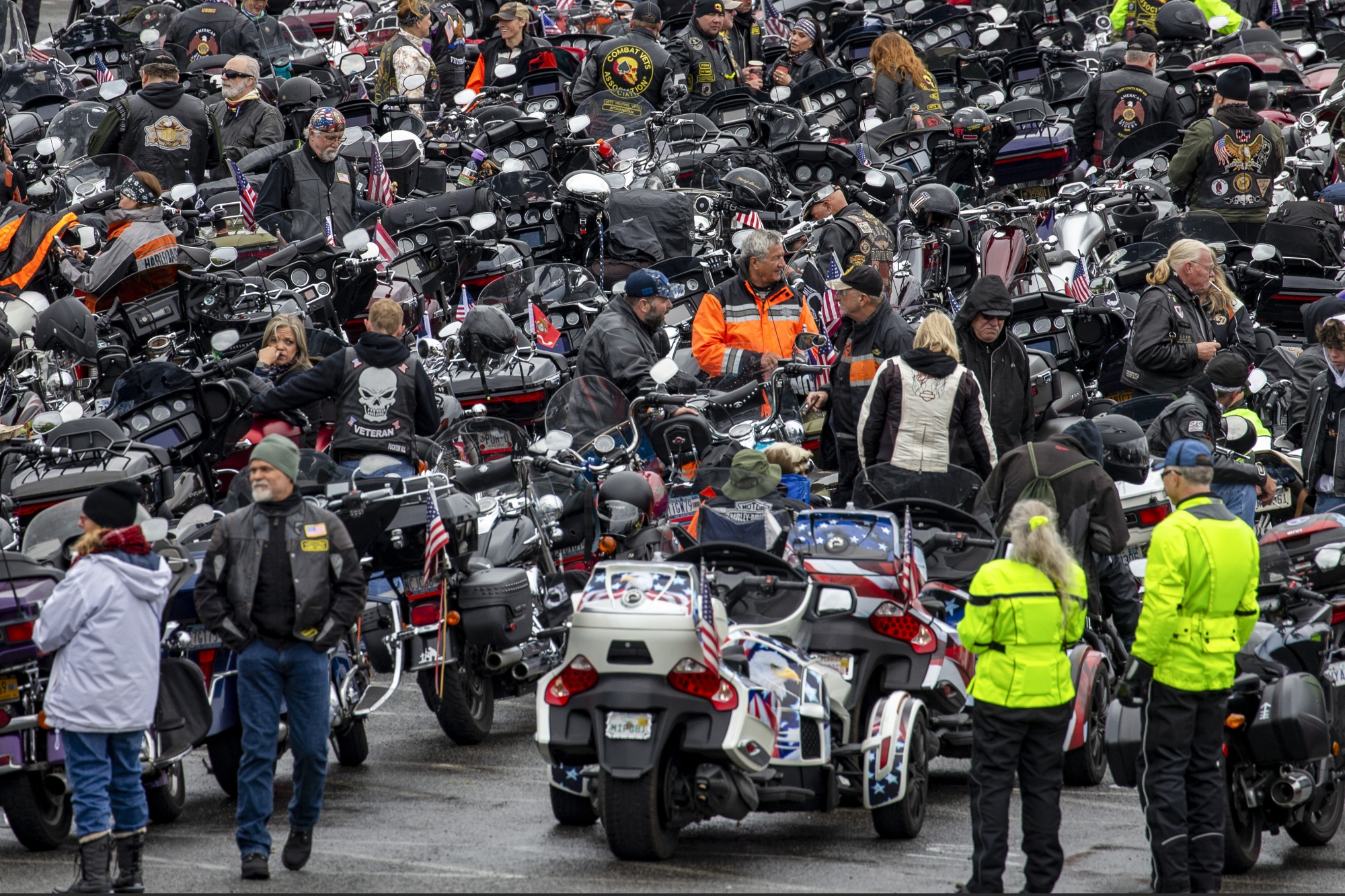 A motorcycle rally in Washington, DC.&nbsp;
