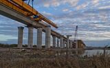 Construction Of Corpus Christi Harbor Bridge As Biden Releases Infrastructure Plan