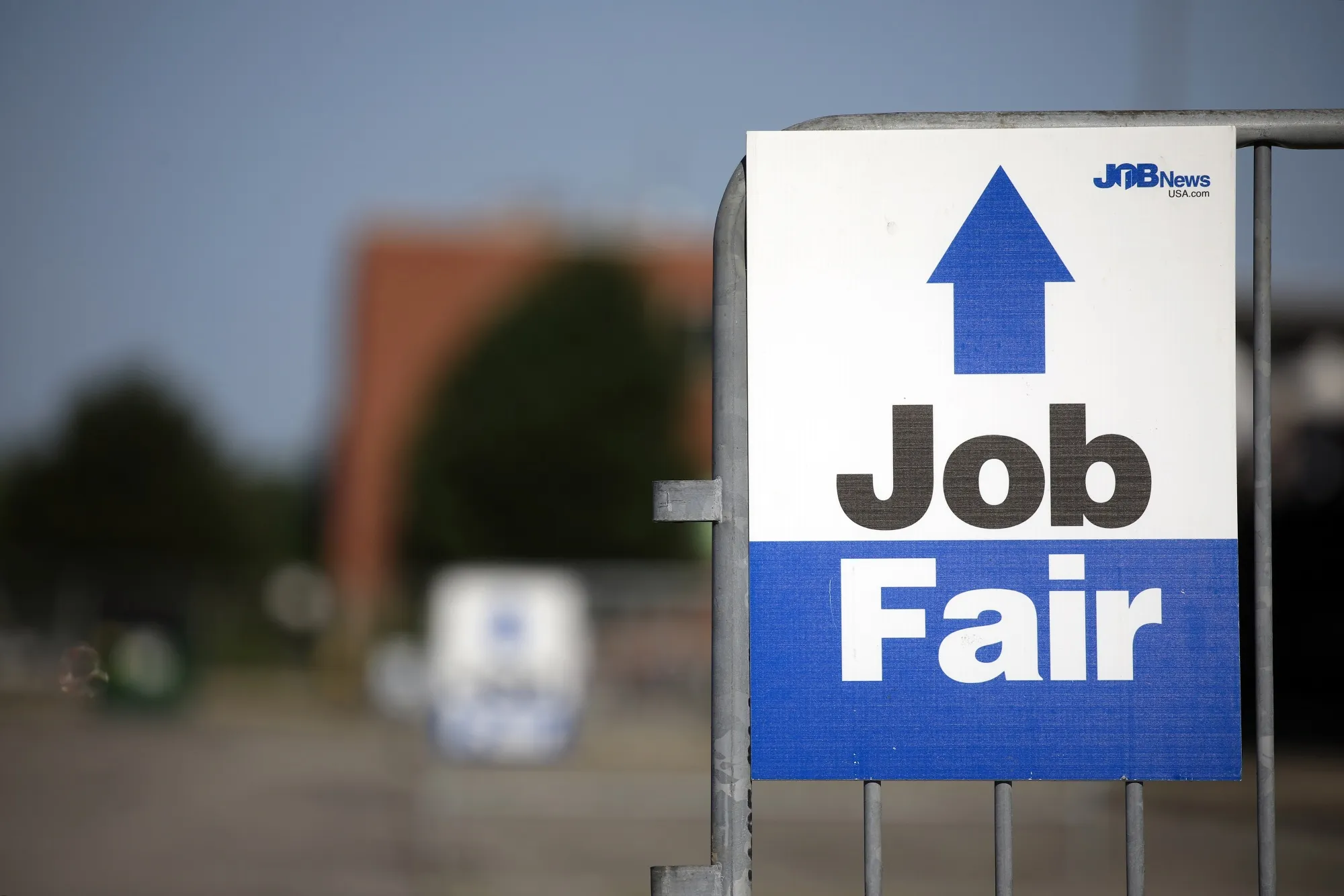 A "Job Fair" sign&nbsp;in Louisville, Kentucky.
