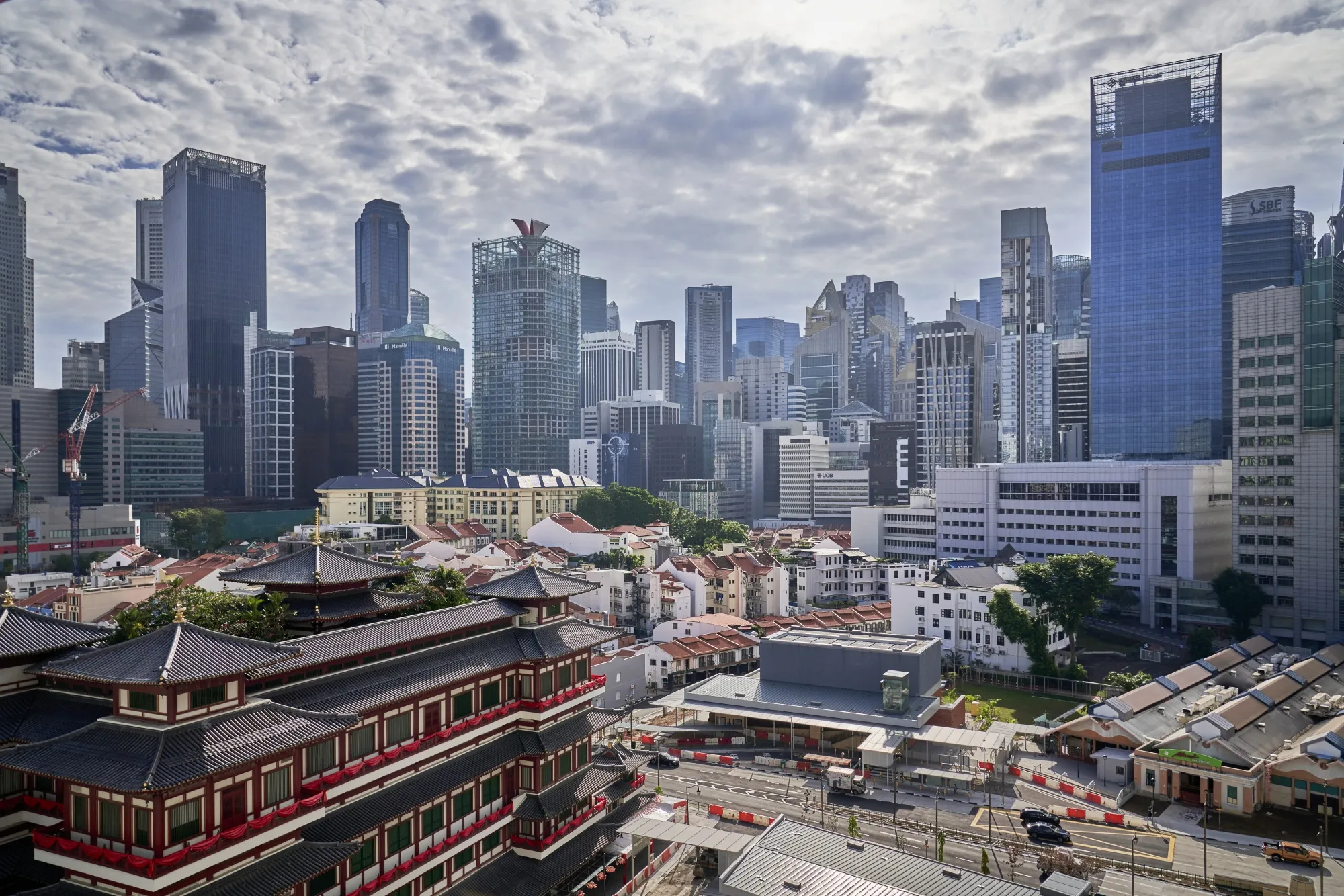 The business district in Singapore.