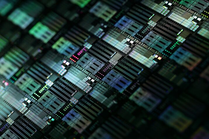 A silicon wafer 