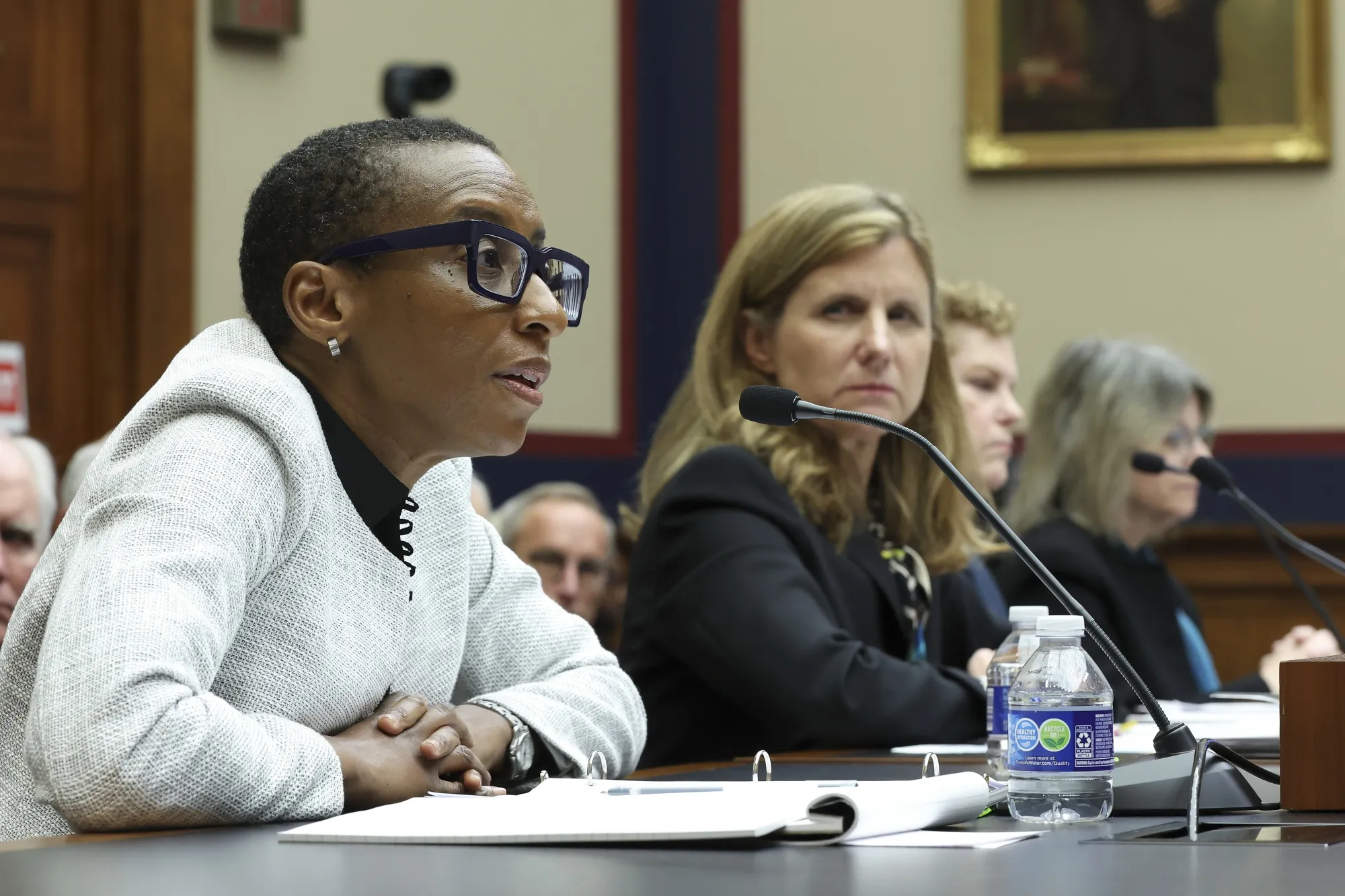 Testifying before Congress.